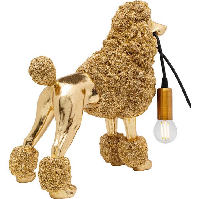 Table lamp Animal Poodle, zelta, H32x34x15.5cm, E27 40W