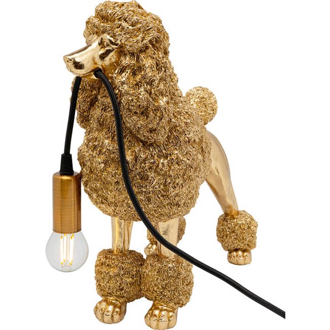 Table lamp Animal Poodle, zelta, H32x34x15.5cm, E27 40W