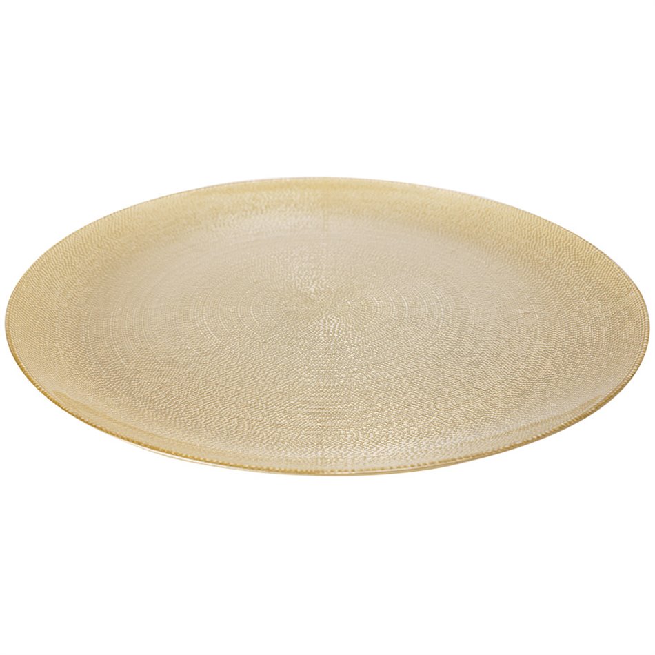 Serving plate Aurore, golden, D33cm