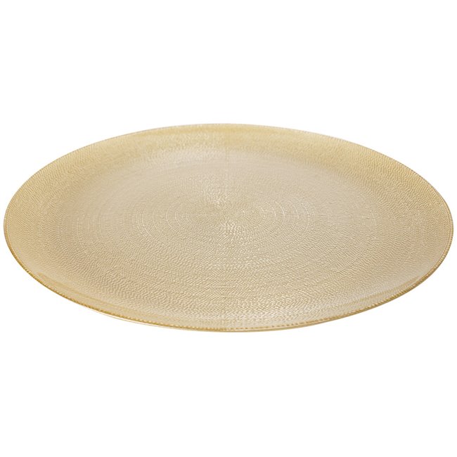 Serving plate Aurore, golden, D33cm