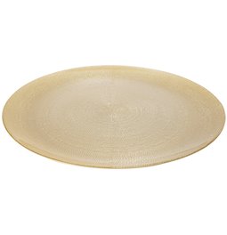 Serving plate Aurore, golden, D33cm