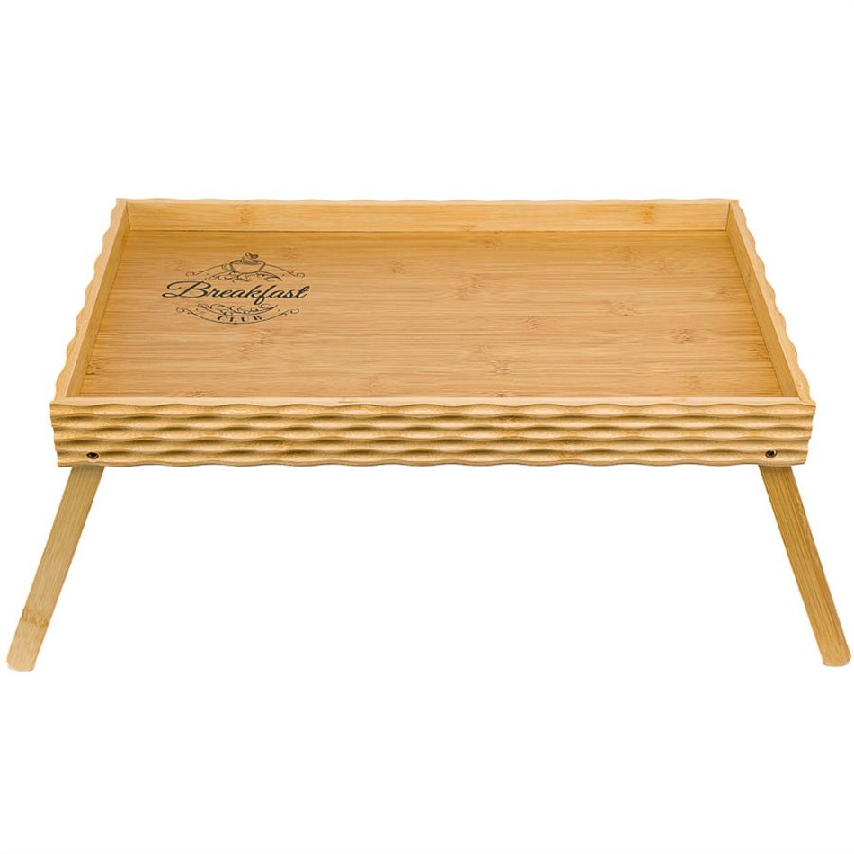 Bed tray Breakfast club, bamboo, 50x30x5cm