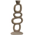 Candle stick  Organic Beige, 15x7x37cm
