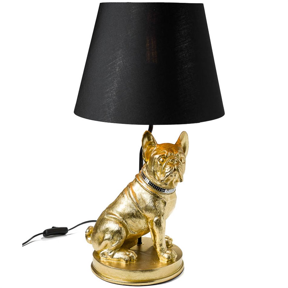 Decorative table lamp French Bulldog,  H58.5  D33cm, E27 40W