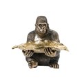 Deco Gorilla hold leave plate, 39x37.5x31cm