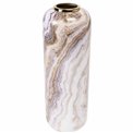 Metal vase multi/marble, H69cm, D25cm