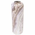 Metal vase multi/marble, H69cm, D25cm