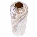 Metal vase multi/marble, H69cm, D25cm