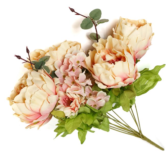 Rose bouquet II, pink, H50cm