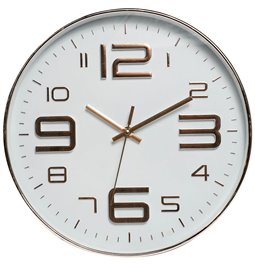 Wall clock Time, pink, D30x4.5cm