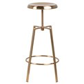 Bar stool Agoo, golden, H67-87x31x31cm