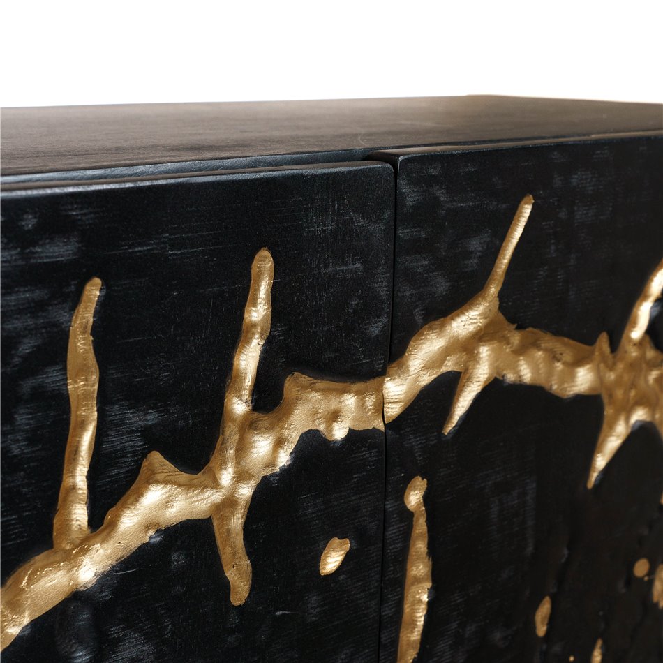 Cabinet Yalong Gold, mango wood,120x38x100cm