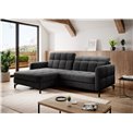 Угловой диван Elorelle L, Berlin 02, черный, H105x225x160