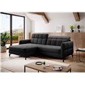 Угловой диван Elorelle L, Sawana 14, черный, H105x225x160