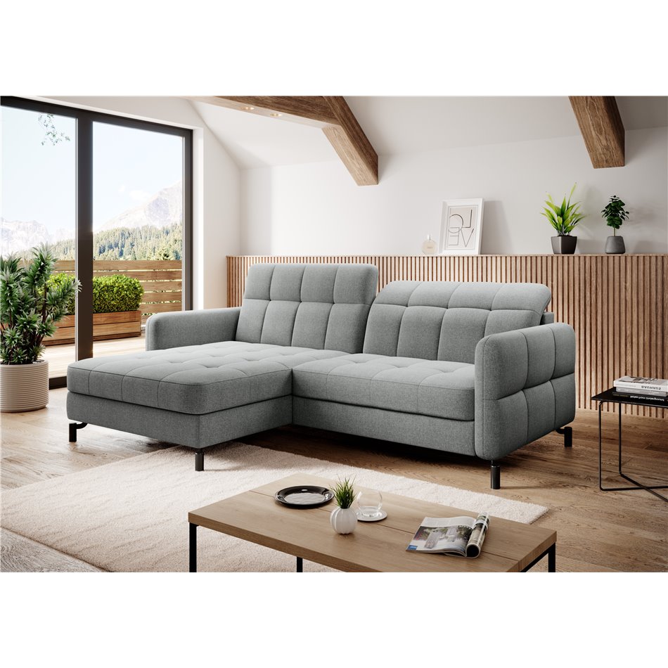 Corner sofa Elorelle L, Inari 91, gray, H105x225x160