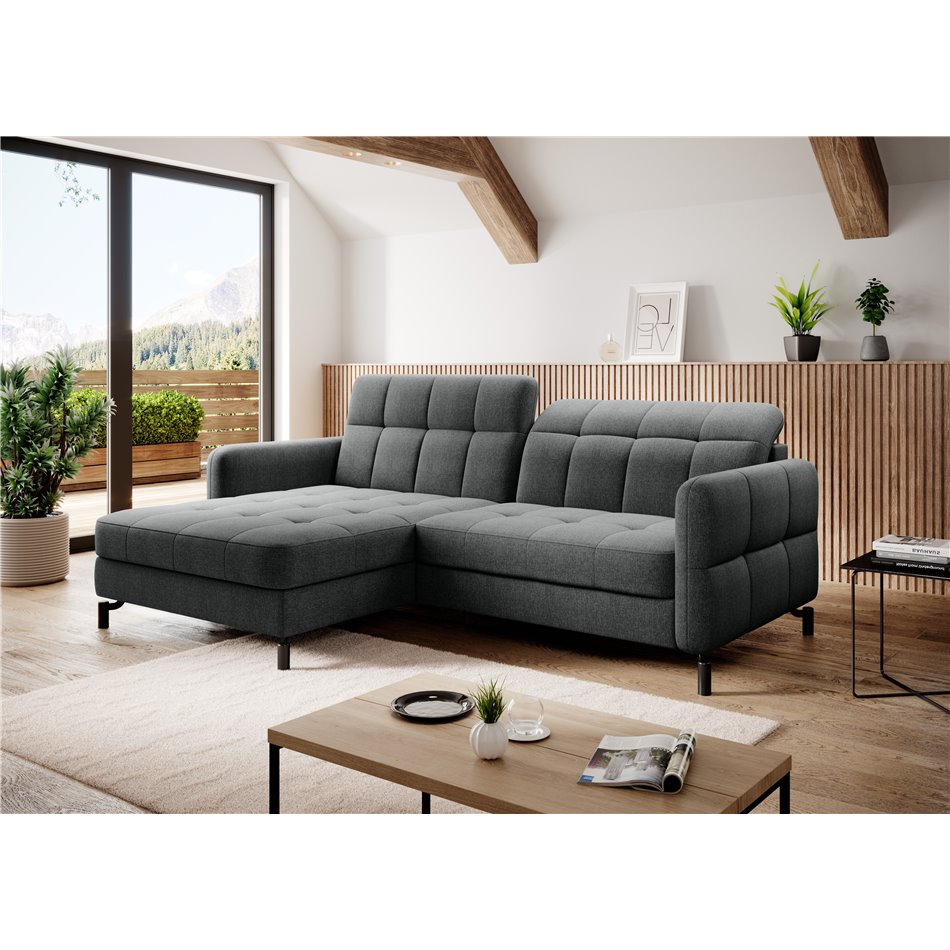 Угловой диван Elorelle L, Inari 96, серый, H105x225x160