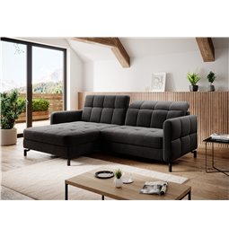 Угловой диван Elorelle L, Kronos 07, коричневый, H105x225x160