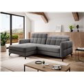 Угловой диван Elorelle L, Omega 13, серый, H105x225x160