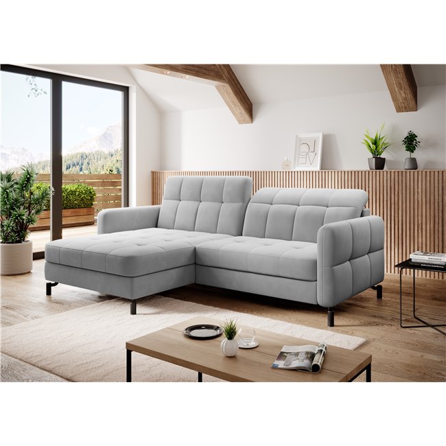 Corner sofa Elorelle L, Paros 05, gray, H105x225x160