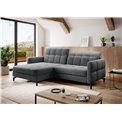 Corner sofa Elorelle L, Paros 06, gray, H105x225x160