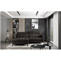 Corner sofa Elorelle L, Mat Velvet 29, brown, H105x225x160