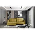 Corner sofa Elorelle L, Solar 45, yellow, H105x225x160