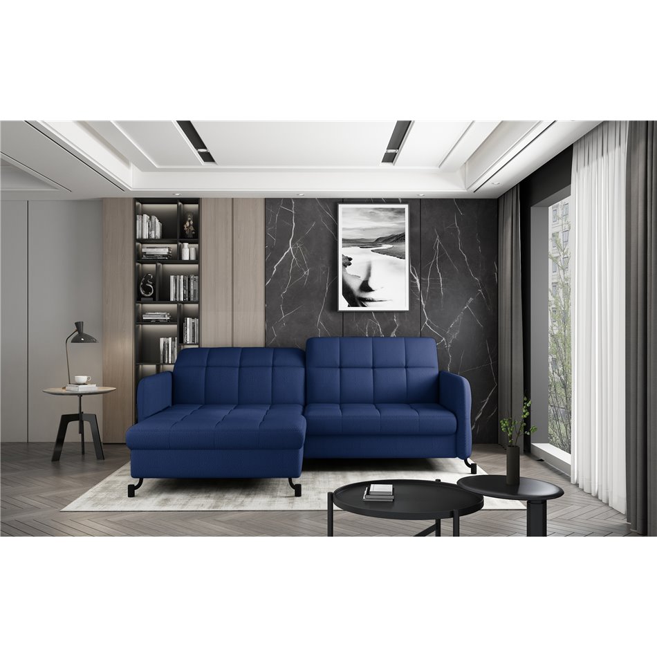 Угловой диван Elorelle L, Solar 79, синий, H105x225x160