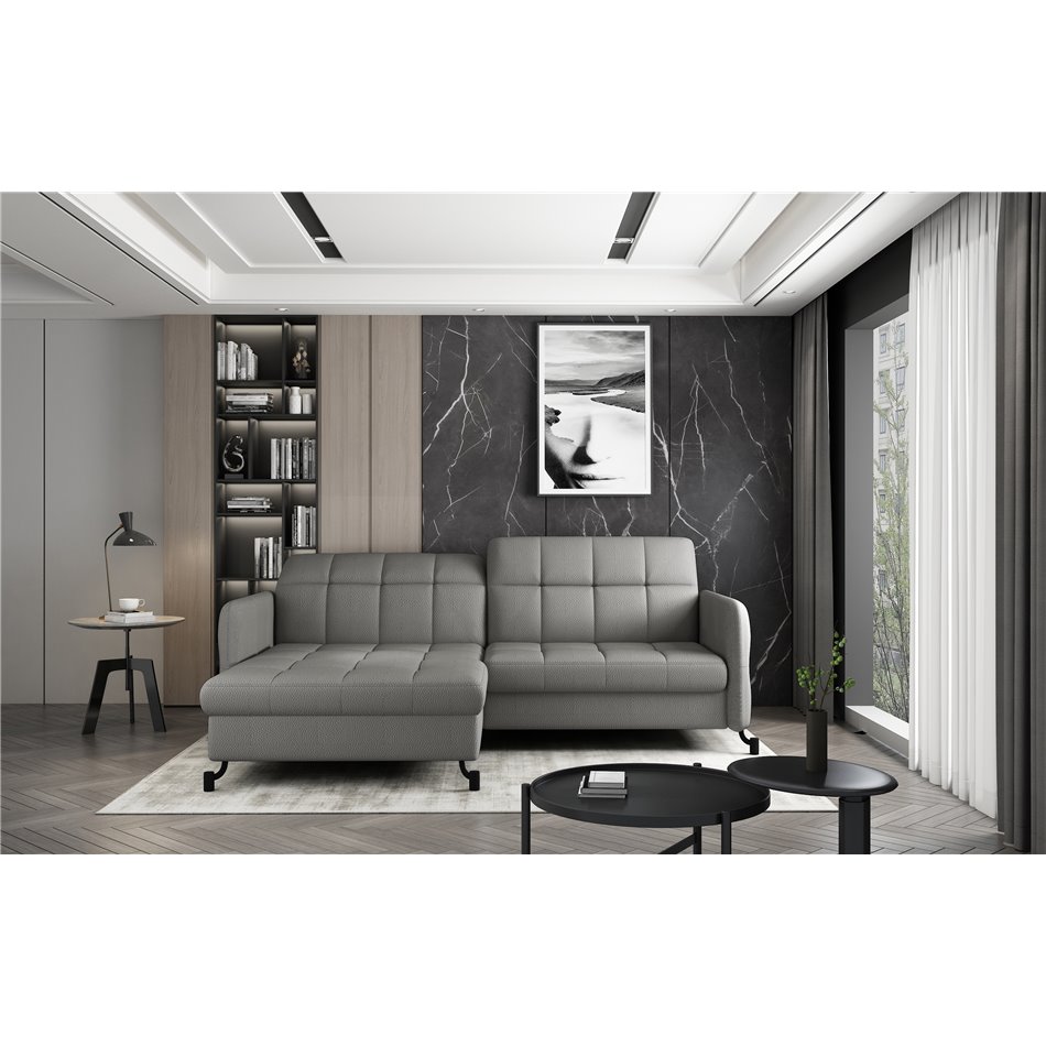 Угловой диван Elorelle L, Solar 80, серый, H105x225x160