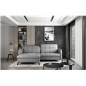 Corner sofa Elorelle L, Texas 92, gray, H105x225x160