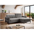 Corner sofa Elorelle R, Berlin 01, gray, H105x225x160