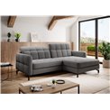 Угловой диван Elorelle R, Omega 13, серый, H105x225x160