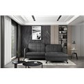 Corner sofa Elorelle R, Dora 96, gray, H105x225x160