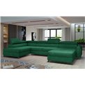 Corner sofa Elosette L, Kronos 19, green, H98x370x200