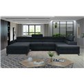 Corner sofa Elosette R, Monolith 97, gray, H98x370x200