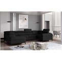 Corner sofa Elscada L, Sawana 14, black, H98x330x200