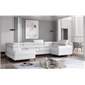 Corner sofa Elscada L, Soft 17, white, H98x330x200