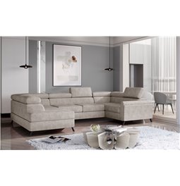 Corner sofa Elscada L, Dora 21, beige, H98x330x200