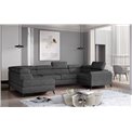 Corner sofa Elscada L, Dora 96, gray, H98x330x200