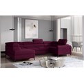 Угловой диван Elscada L, Mat Velvet 68, фиолетовый, H98x330x200