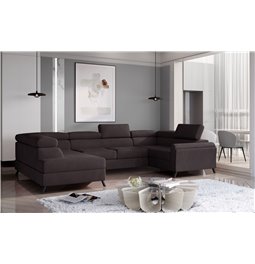 Угловой диван Elscada L, Monolith 29, коричневый, H98x330x200