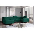 Corner sofa Elscada L, Monolith 37, green, H98x330x200
