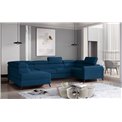 Corner sofa Elscada L, Monolith 77, blue, H98x330x200