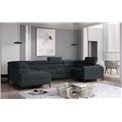 Corner sofa Elscada L, Monolith 97, gray, H98x330x200