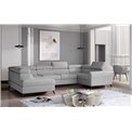 Corner sofa Elscada L, Grande 81, gray, H98x330x200