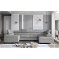 Corner sofa Elscada R, Sawana 21, gray, H98x330x200