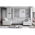 Corner sofa Elscada R, Soft 17, white, H98x330x200