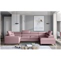 Угловой диван Elscada R, Monolith 63, розовый, H98x330x200