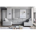 Corner sofa Elscada R, Monolith 84, gray, H98x330x200