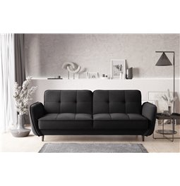 Sofa bed Ellis , Flores 10, black, H83x220x90
