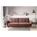 Sofa bed Ellis , Lukso 24, pink, H83x220x90